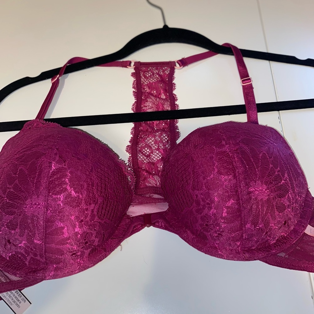 Victoria's Secret Lace Bra - Deep Pink
